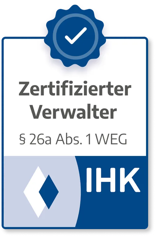 IHK zertifizierter Verwalter nach § 26a Abs. 1 WEG